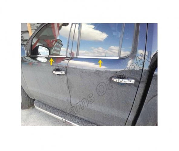 FAMS OTO AKSESUAR VW Amarok Krom Cam Çıtası 4 prç. 2010 Üzeri  P. Çelik