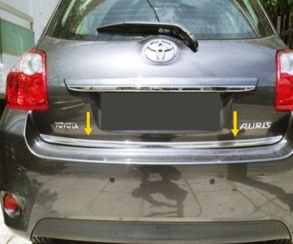 FAMS OTO AKSESUAR Toyota Auris Krom Alt Bagaj Çıtası 2007-2012 Paslanmaz Çelik