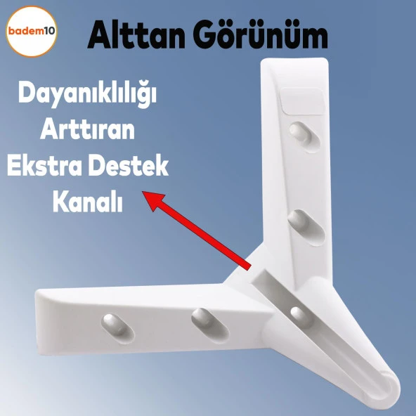 Napoli Lüks Mobilya Kanepe Sehpa Puf Koltuk Ayağı 12 cm Beyaz Baza Ayak - 3