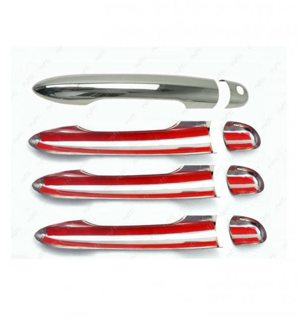 FAMS OTO AKSESUAR Renault Modus Krom Kapı Kolu  4 kapı 2005-2013  P. Çelik - Resim 2