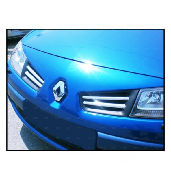 FAMS OTO AKSESUAR Renault Megane 2 Krom Ön Panjur 4 Prç. 2006-2009 P.ÇELİK - 2