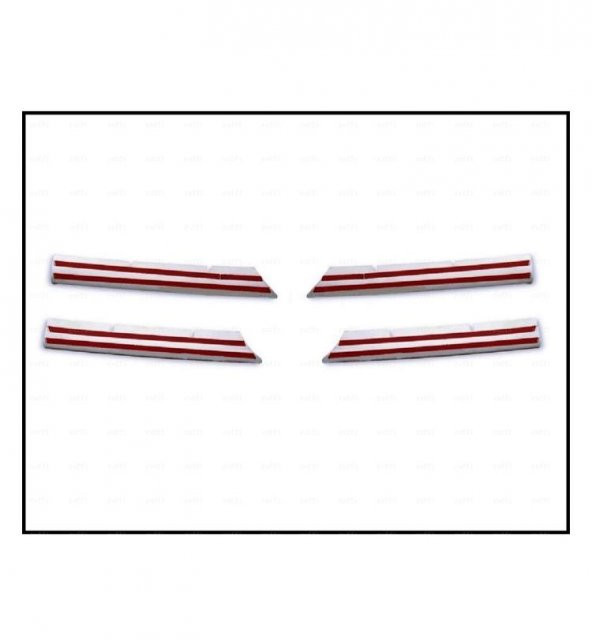 FAMS OTO AKSESUAR Renault Megane 2 Krom Ön Panjur 4 Prç. 2006-2009 P.ÇELİK - 4