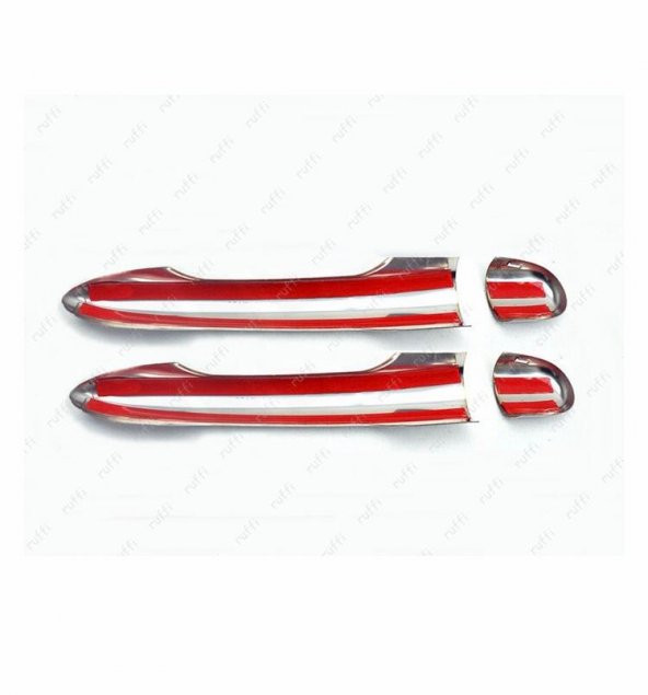 FAMS OTO AKSESUAR Renault Megane 2 CC Coupe Krom Kapı Kolu 2 Kapı 2002-2009 P.Çelik - Resim 2