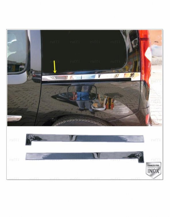 FAMS OTO AKSESUAR Renault Kangoo Krom Sürgü Nikelajı 2 Parça 2008 Üzeri P. Çelik - 1