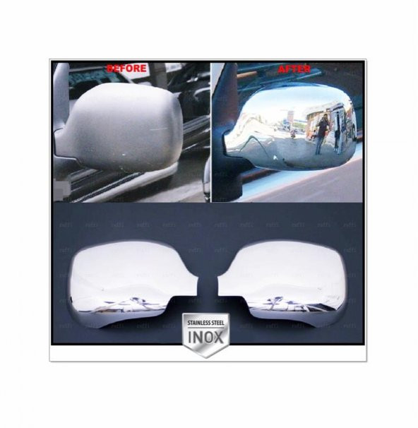 FAMS OTO AKSESUAR Renault Kangoo Krom Ayna Kapağı 2 prç. 1997-2007 P. Çelik ürün görseli