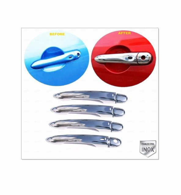 FAMS OTO AKSESUAR Renault FLUENCE Krom Kapı Kolu 4 Kapı  - Tek Kapı Sensörlü  2010 > P.ÇELİK ürün görseli