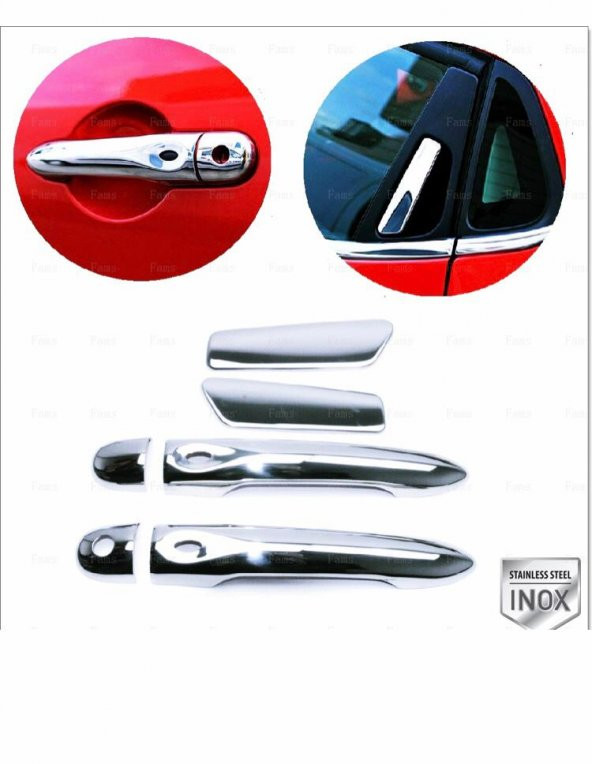 FAMS OTO AKSESUAR Renault Clio 4 HB Krom Kapı Kolu 4 Kapı   2012-2018 P.ÇELİK  (SENSÖR) ürün görseli