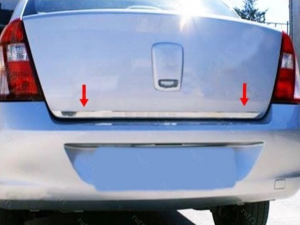 FAMS OTO AKSESUAR Renault Clio 2 Symbol Krom Alt Bagaj Çıtası 1998-2005 P.Çelik