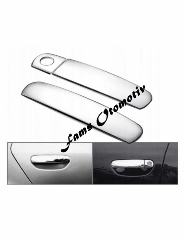 FAMS OTO AKSESUAR Audi A4 Krom Kapı Kolu 2 kapı 1998-2008 P. Çelik ürün görseli