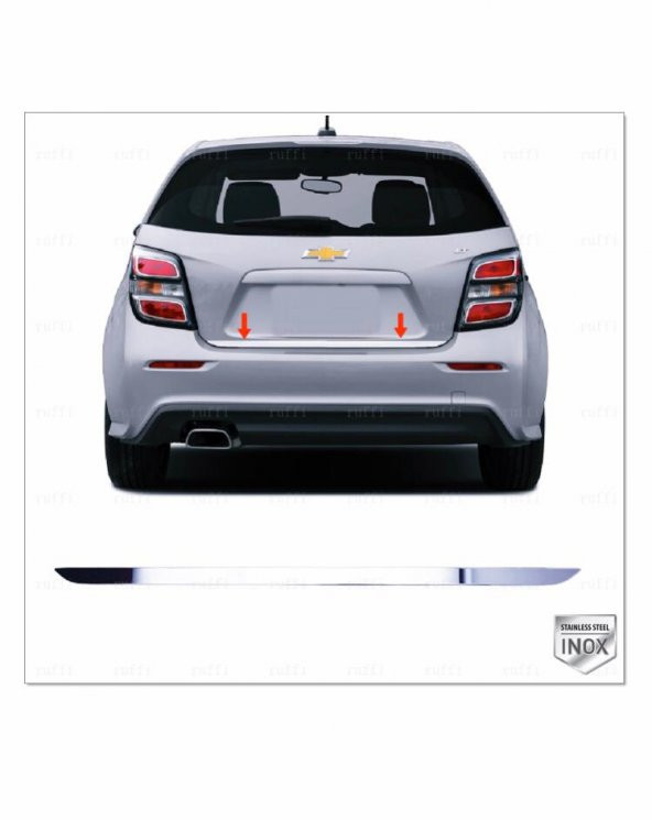 FAMS OTO AKSESUAR Chevrolet Aveo HB Krom Bagaj Alt Çıtası  2011 üzeri P.ÇELİK