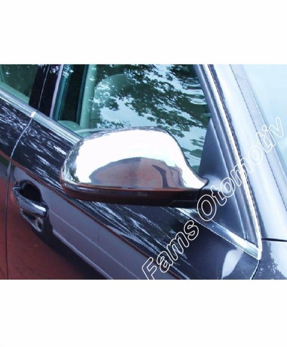 FAMS OTO AKSESUAR Audi A6 Krom Ayna Kapağı 2 parça 2008-2011 arası Paslanmaz Çelik