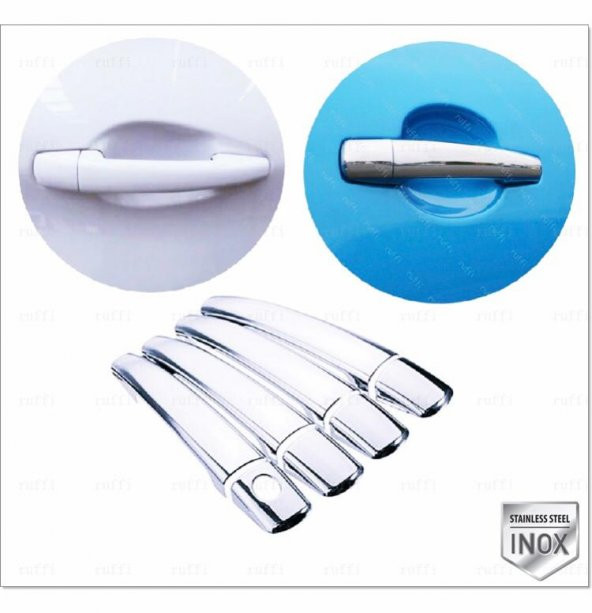 FAMS OTO AKSESUAR Peugeot 207 Krom Kapı Kolu  4 kapı 2006 Üzeri P. Çelik ürün görseli