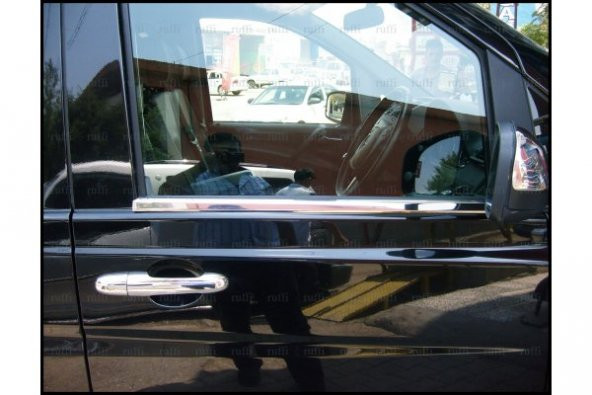 FAMS OTO AKSESUAR M. Benz Vito W639 Krom Cam Çıtası 2 parça  2003-2014 arası Paslanmaz Çelik - 2