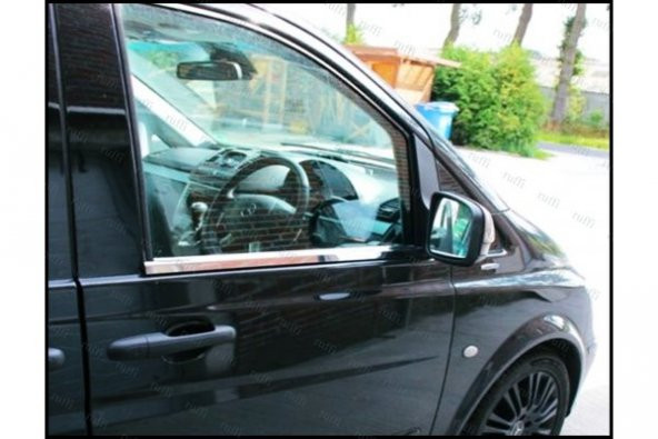 FAMS OTO AKSESUAR M. Benz Vito W639 Krom Cam Çıtası 2 parça  2003-2014 arası Paslanmaz Çelik - 3