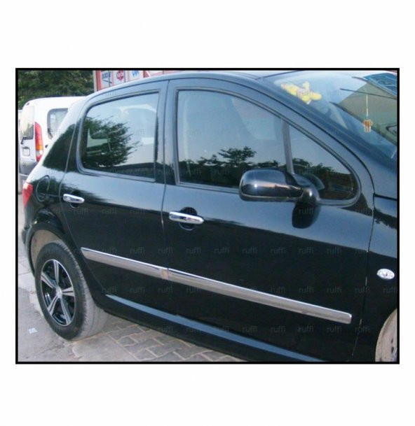 FAMS OTO AKSESUAR Peugeot 307 Krom Yan Kapı Çıtası 4 prç. 2001 Üzeri P. Çelik - 2