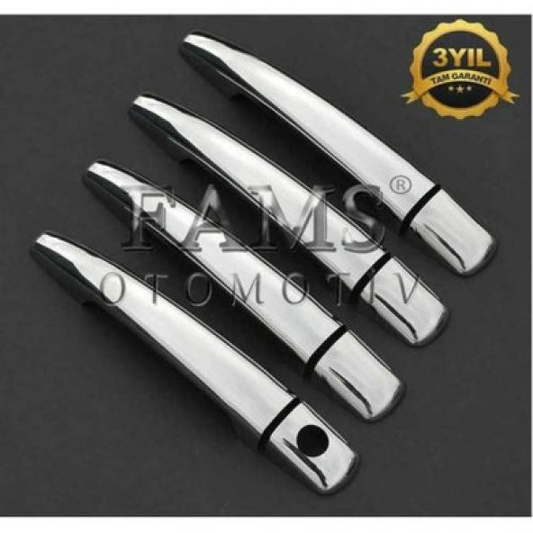 FAMS OTO AKSESUAR Peugeot Partner Tepee Krom Kapı Kolu 4 kapı 2008 Üzeri P. Çelik ürün görseli
