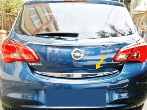 FAMS OTO AKSESUAR Opel Corsa E Krom Bagaj Alt Çıtası 2014 Üzeri P.Çelik