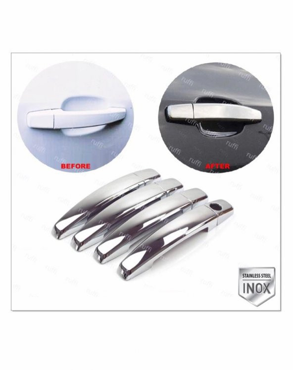 FAMS OTO AKSESUAR Opel Corsa D Krom Kapı Kolu  4 Kapı 2007 Üzeri P. ÇELİK
