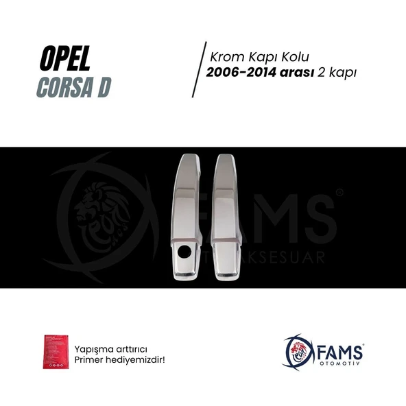 FAMS OTO AKSESUAR OPEL CORSA D 2006-2014 Kapı Kolu 2 kapı P.Çelik - Resim 2