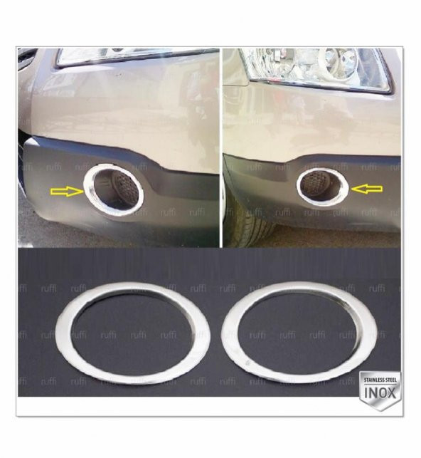 FAMS OTO AKSESUAR Nissan Qashqai Krom Sis Çerçevesi  2007-2010 Paslanmaz Çelik ürün görseli
