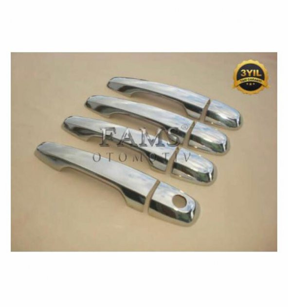FAMS OTO AKSESUAR Mitsubishi L200   Krom Kapı Kolu Seti 4 Kapı 2007 Üzeri P.ÇELİK (TRITON) ürün görseli