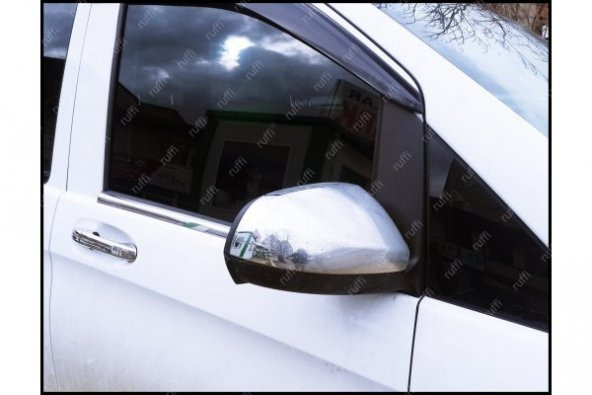 FAMS OTO AKSESUAR Mercedes Vito W447 Krom Ayna Kapağı 2 prç. 2014 ve üzeri Paslanmaz Çelik - Resim 3