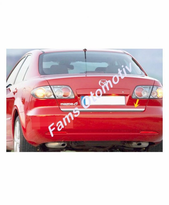 FAMS OTO AKSESUAR Mazda 6 Krom Alt Bagaj Çıtası 2002-2008 P. Çelik