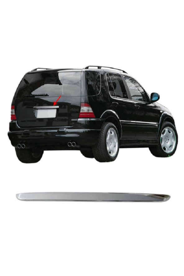 FAMS OTO AKSESUAR Mercedes Benz ML W163 Krom Bagaj Çıtası 1999-2006 arası Paslanmaz Çelik