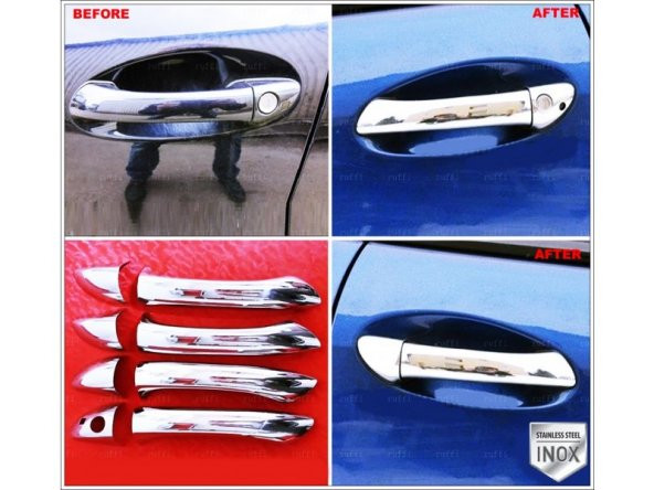 FAMS OTO AKSESUAR M. Benz C Klasse W203 Krom Kapı Kolu 4 Kapı 2001 Üzeri P. Çelik ürün görseli