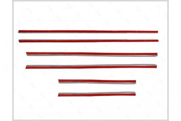FAMS OTO AKSESUAR Mercedes W203 Krom Cam Çıtası 6 parça 2000-2007 arası Paslanmaz Çelik (SW) - 4