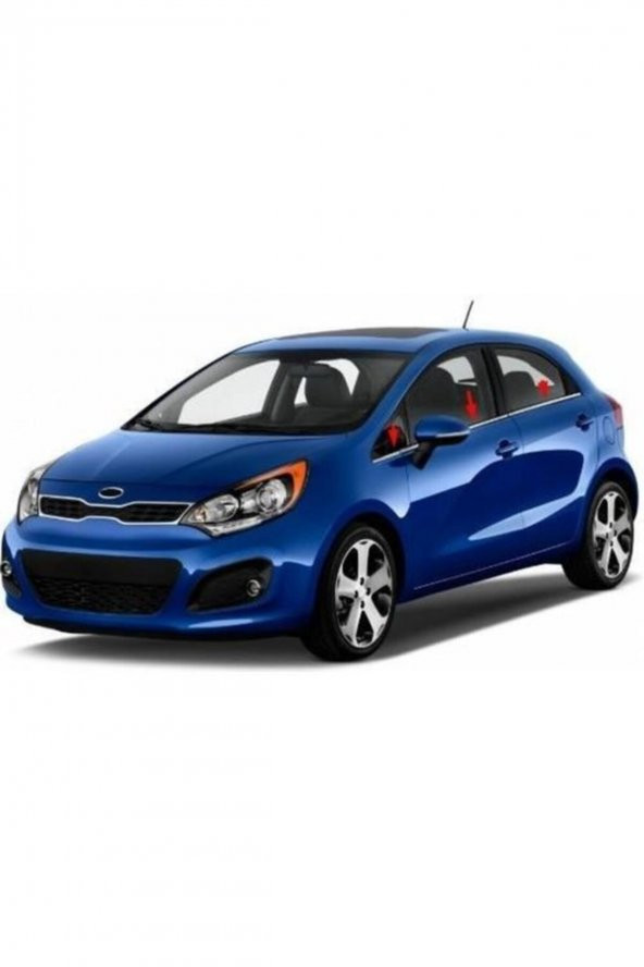 FAMS OTO AKSESUAR Kia Rio  HB Krom Cam Çıtası 6 parça 2011-2014 arası Paslanmaz Çelik