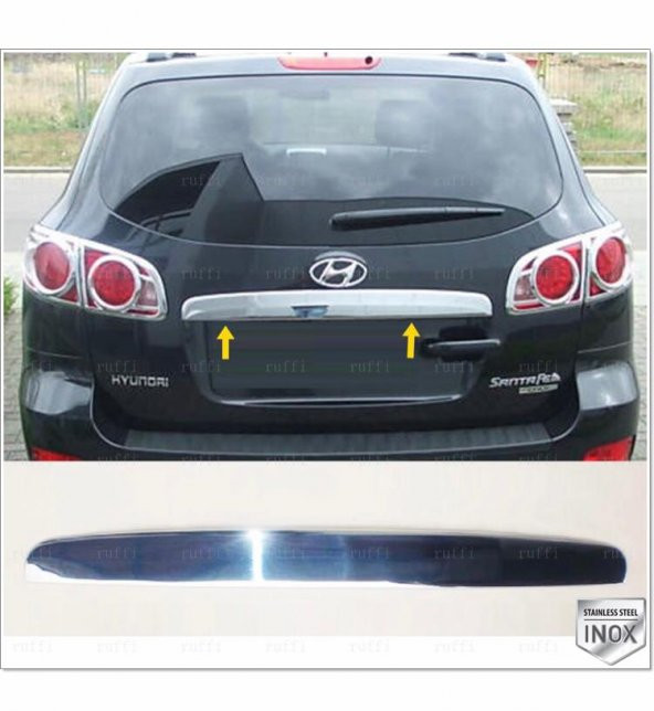 FAMS OTO AKSESUAR Hyundai Santa Fe Krom Bagaj Çıtası 2006-2012 arası P. Çelik