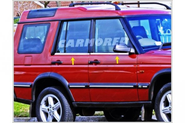 FAMS OTO AKSESUAR Land Rover Discovery 2 Krom Cam Çıtası 4 parça 1998-2004 arası Paslanmaz Çelik - 2