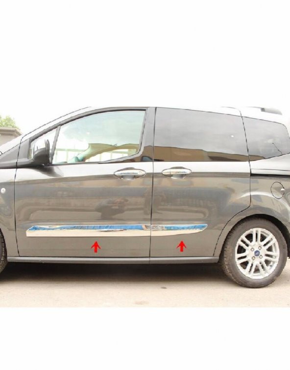 FAMS OTO AKSESUAR Ford Tourneo Courier Krom Yan Kapı Çıtası 4 prç. 2014 Üzeri P.ÇELİK