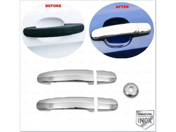 FAMS OTO AKSESUAR Ford Transit Krom Kapı Kolu 2 Kapı 5 Parça 2014 Üzeri P. Çelik