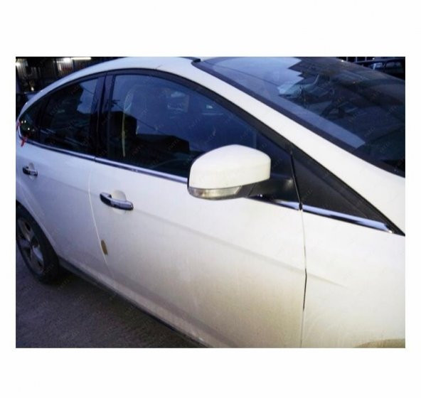 FAMS OTO AKSESUAR Ford Focus 3 Krom Cam Çıtası 8 prç. 2010-2018 Arası P. Çelik (HB) - 3