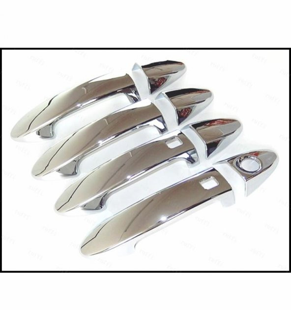 FAMS OTO AKSESUAR Ford Fiesta Krom Kapı Kolu 4 Kapı 2008-2017 P. Çelik (Sensörlü) - Resim 2