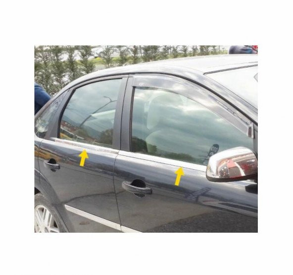 FAMS OTO AKSESUAR Ford Focus 2 SEDAN Krom Cam Çıtası 4 prç. 2005-2011 P. Çelik - 2