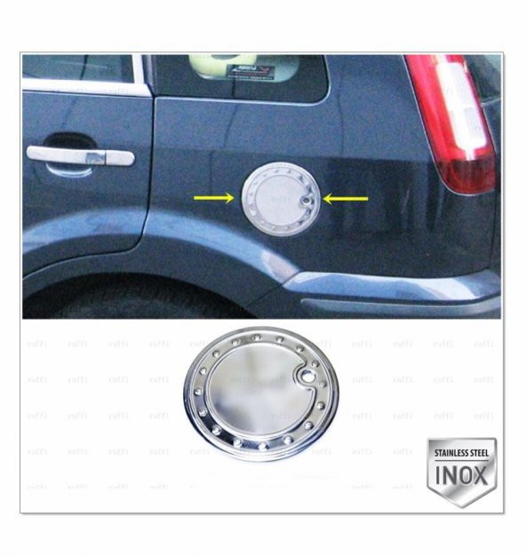 FAMS OTO AKSESUAR Ford Fiesta Krom Depo Kapağı 2002-2008 P. Çelik ürün görseli