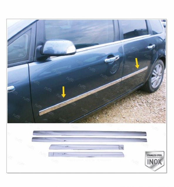 FAMS OTO AKSESUAR Ford C-Max Krom Yan Kapı Çıtası 4 Kapı 2003-2010 P. Çelik