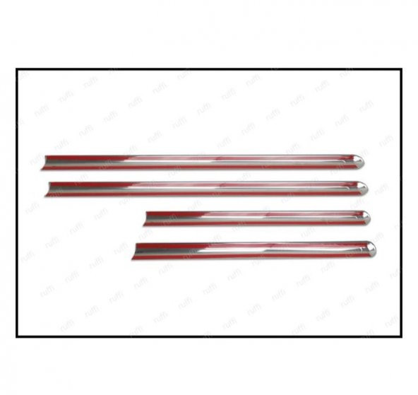FAMS OTO AKSESUAR Ford Connect Krom Yan Kapı Çıtası 4 Kapı 2002-2014 (Uzun Şase) P.ÇELİK - 4