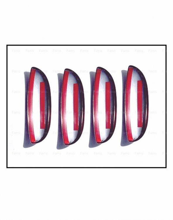 FAMS OTO AKSESUAR Fiat Palio Krom Kapı Kolu 4 kapı 1998 Üzeri P. Çelik - Resim 3