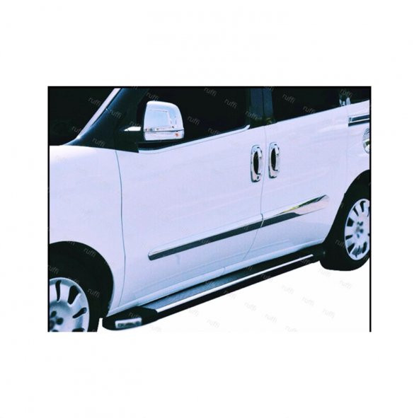 FAMS OTO AKSESUAR Fiat Doblo Krom Yan Kapı Çıtası 4 Kapı 2010-2022 P. Çelik