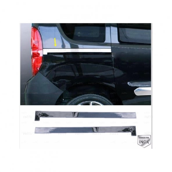 FAMS OTO AKSESUAR Fiat DOBLO Krom Sürgü Nikelajı 2 prç  2010-2022 P.ÇELİK ürün görseli