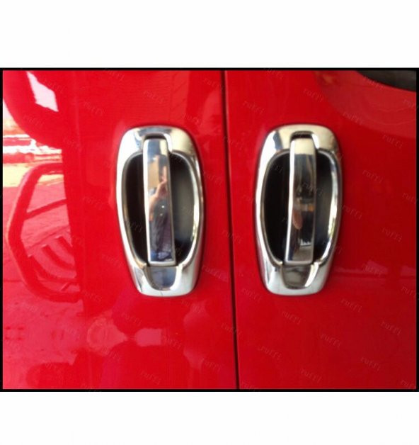FAMS OTO AKSESUAR Fiat Doblo Kapı Kolu+Çerçeve 4 Kapı 8 Parça 2010-2022 Paslanmaz Çelik - 2