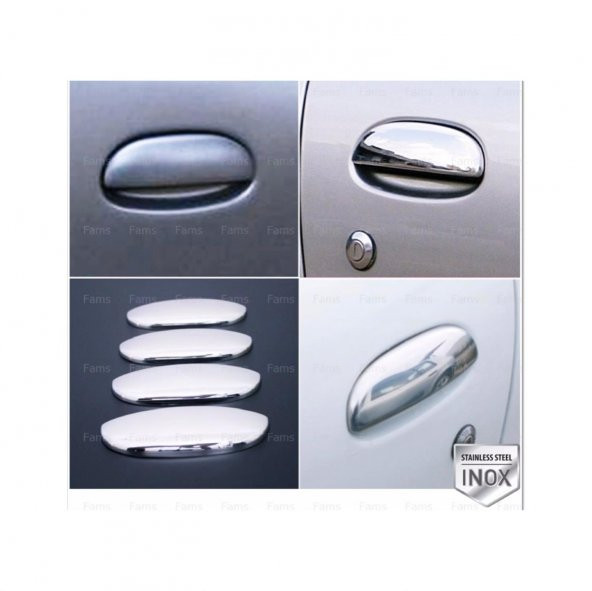 FAMS OTO AKSESUAR Fiat Albea Krom Kapı Kolu 4 Kapı  2002-2014 Paslanmaz Çelik ürün görseli