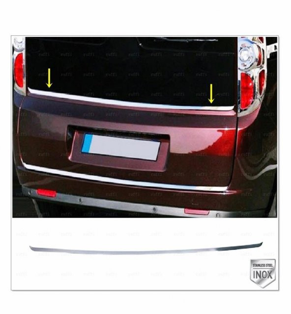 FAMS OTO AKSESUAR FIAT DOBLO KROM BAGAJ CAMI ALT ÇITA 2010-2022 P.ÇELİK