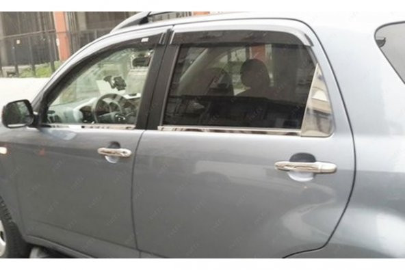FAMS OTO AKSESUAR Daihatsu Terios Krom Cam Çıtası 4 parça 2005 ve üzeri Paslanmaz Çelik - 2