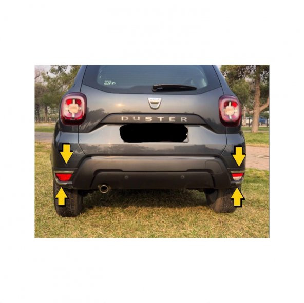 FAMS OTO AKSESUAR Dacıa Duster Krom Arka Reflektör Çerçevesi 2 parça 2018 ve üzeri Paslanmaz Çelik ürün görseli