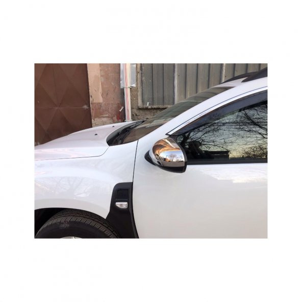 FAMS OTO AKSESUAR Dacıa Duster Krom Ayna Kapağı 2 pcs. 2018 ve üzeri P.Çelik - Resim 2